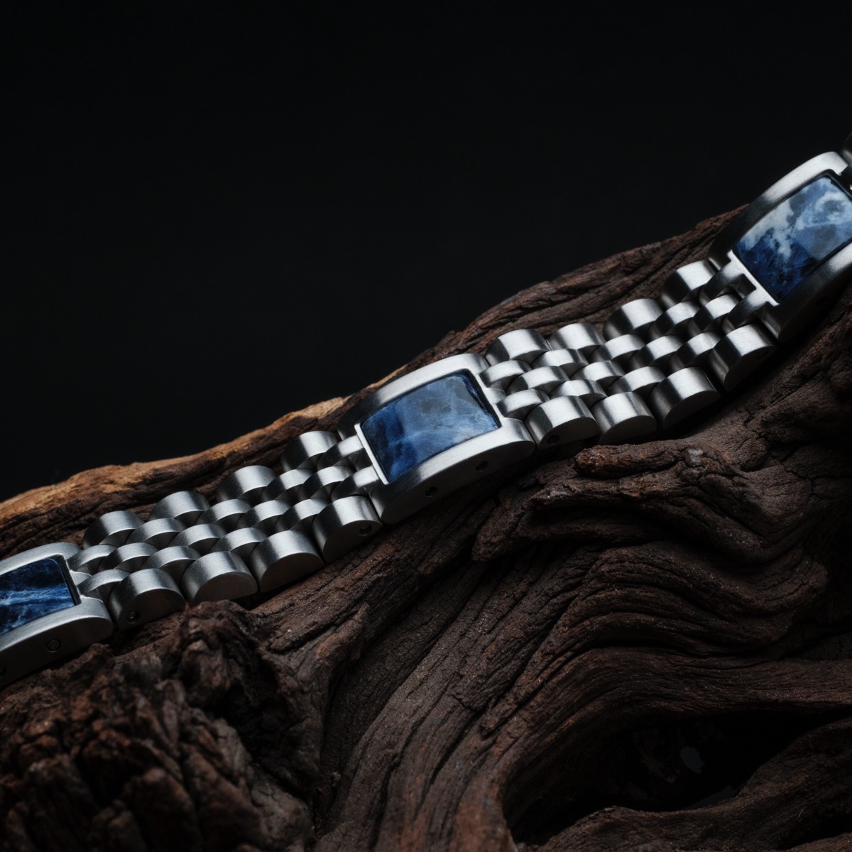 Pentachord (Blue marble/Silver) | Holzkern