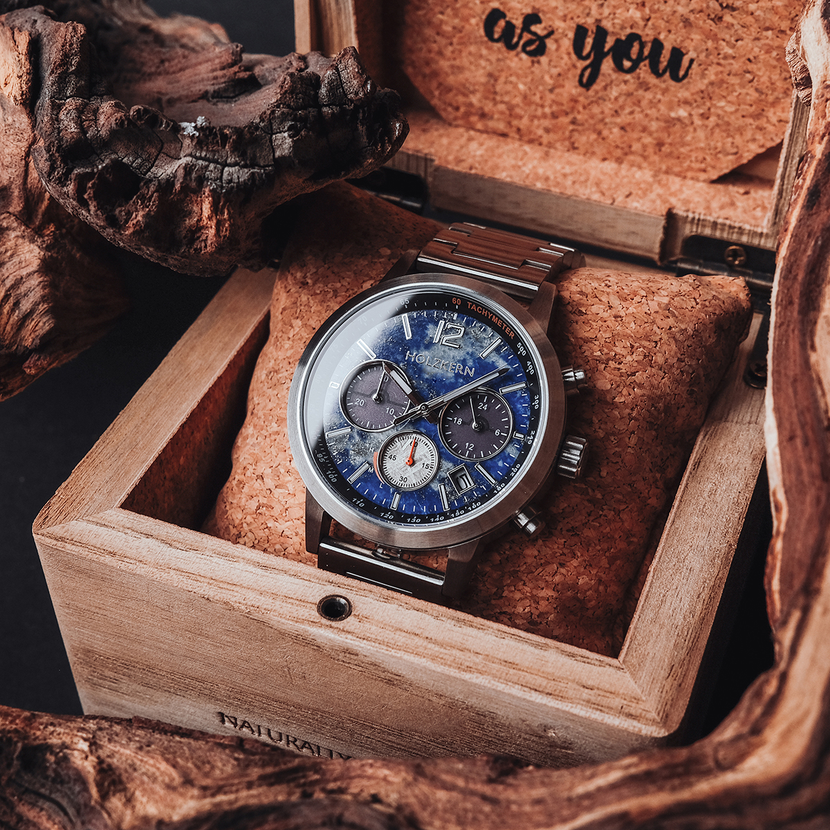 Paracas (Lapis Lazuli/Silver) | Holzkern Wood Watches