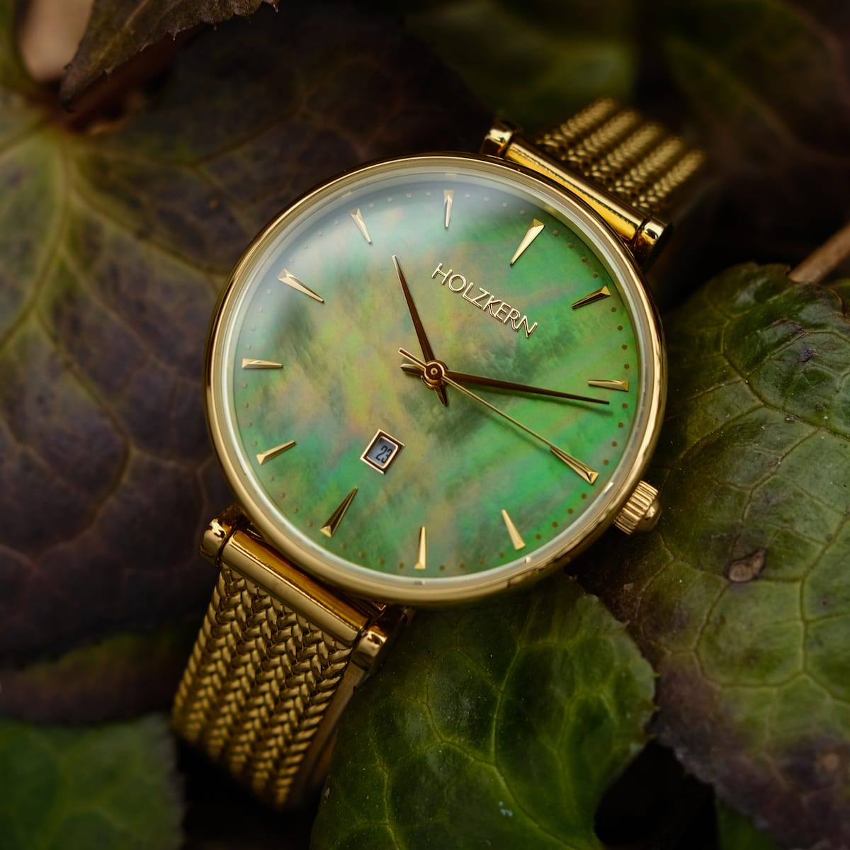 Sunnyside (Nacre/Gold) | Holzkern Wood Watches