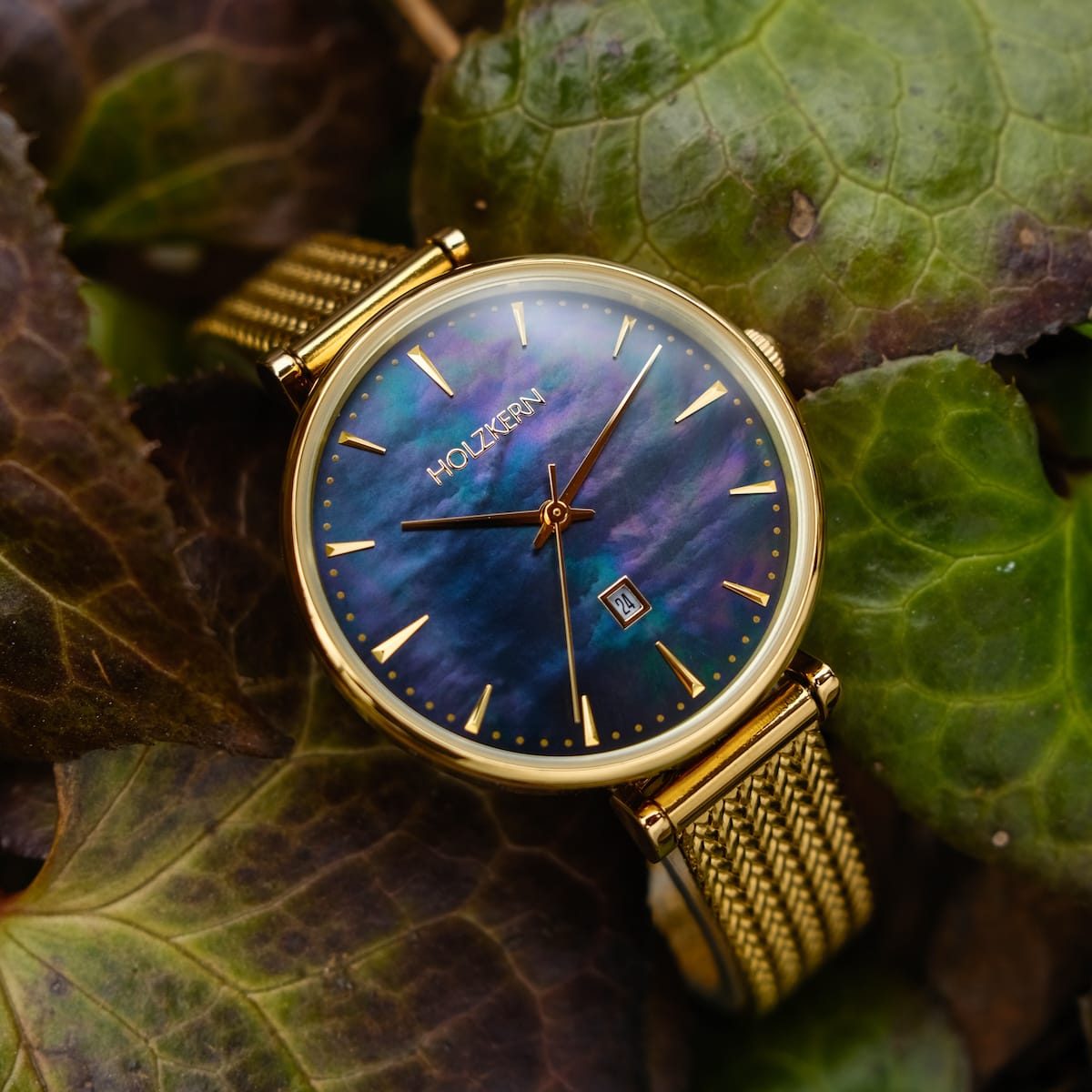 Giggles (Nacre/Gold) | Holzkern Wood Watches