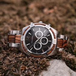 Mols (Zebrawood/Leadwood) | Holzkern Wood Watches