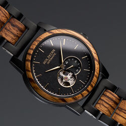 San Francisco (Zebrawood/Maple) | Holzkern Wood Watches