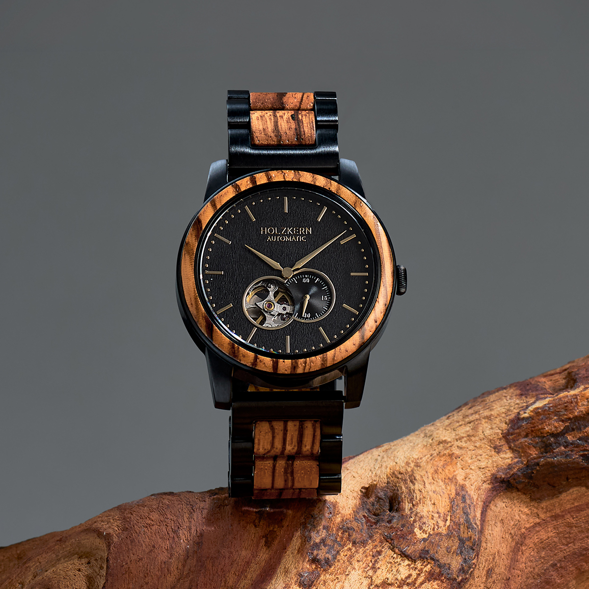 San Francisco (Zebrawood/Maple) | Holzkern Wood Watches