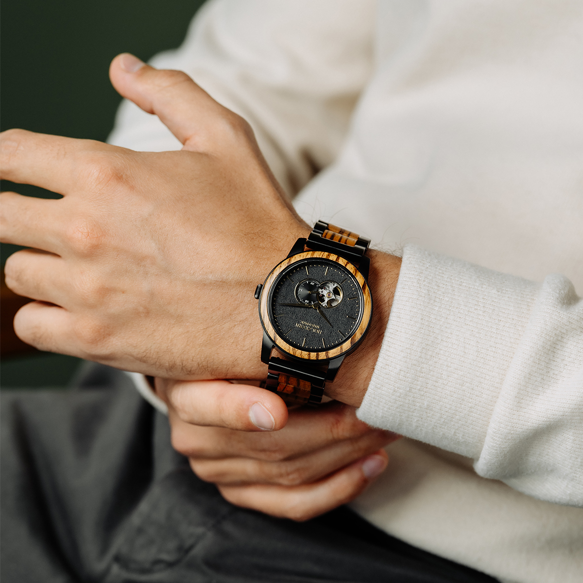 San Francisco (Zebrawood/Maple) | Holzkern Wood Watches