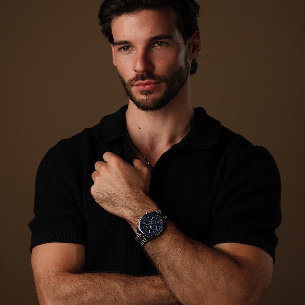 Openhorizon (Blue marble/Silver) | Holzkern Wood Watches