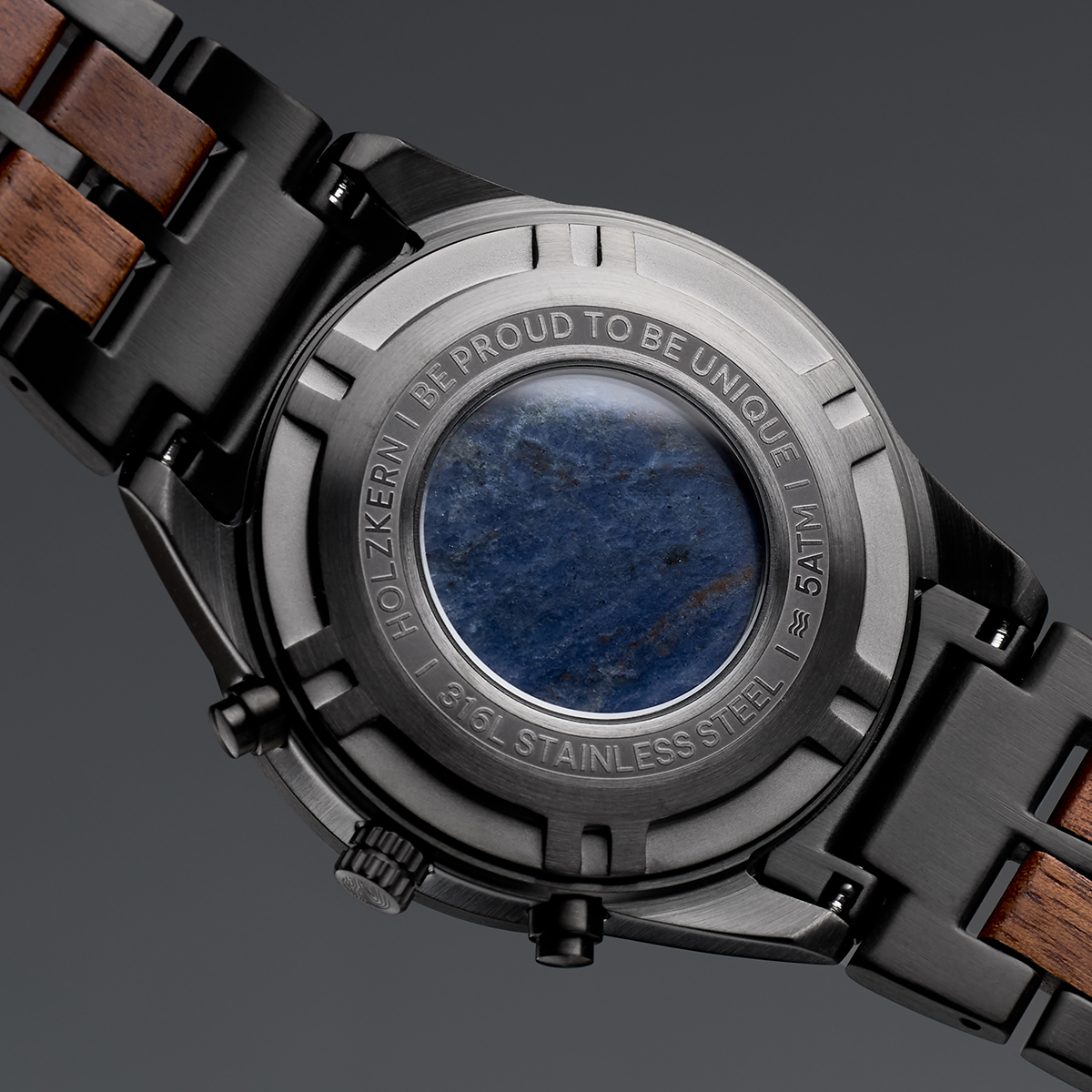 Space Dust (Walnut/Marble) | Holzkern Wood Watches